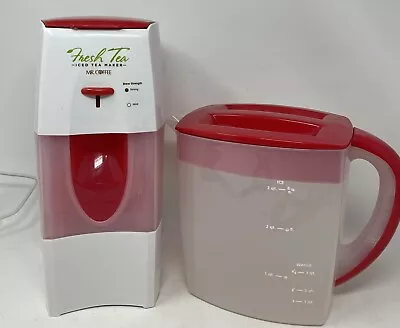 Mr. Coffee Fresh Tea Iced Tea Maker 3 Quart W/Pitcher TM75RS Red  *Working* • $31