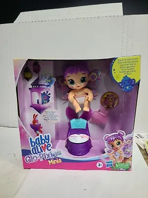 Baby Alive Glo-Pixies Minis Plum Rainbow Doll With Surprise Friend • $42.35