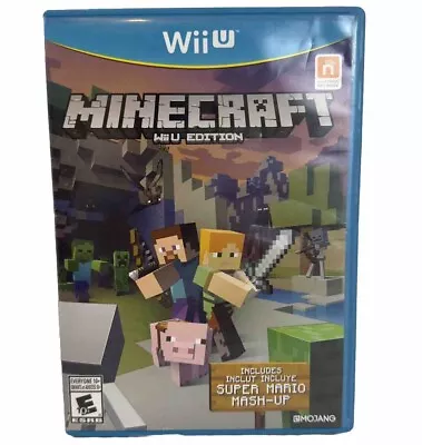 Minecraft Nintendo Wii U Edition 2015 Rated E Includes Super Mario Mash Up • $21.25