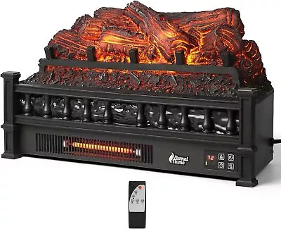 TURBRO Eternal Flame Infrared Electric Fireplace Logs 23  Infrared Quartz • $109.99