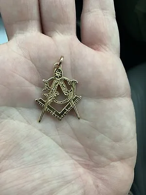 Masonic Pendant 14k Gold • $179