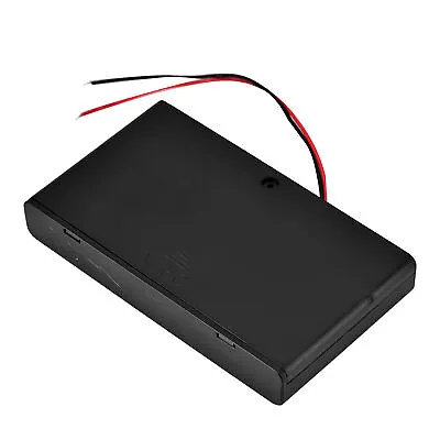 8 Cells AA 12V Plastic Battery Holder Covered Case W/ Power Switch And Wire Box • £4.88