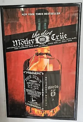 Motley Crue The Dirt Promo Poster Framed • $21.99