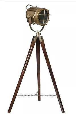 Vintage Spotlight Tripod Lamp Theater Lighting Lamp For Industrial Interior Deco • $179.55