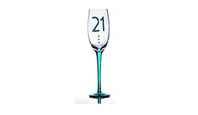 21st Birthday Champagne Flute Glass In Lovely Gift Box. • £3.99