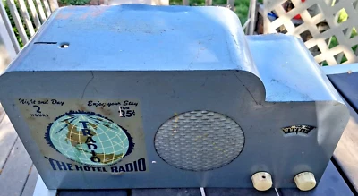 $72.98 • Buy Old Coin Operated 1947 Restorable Tradio Model L-U6 Vacuum Tube Hotel AM Radio