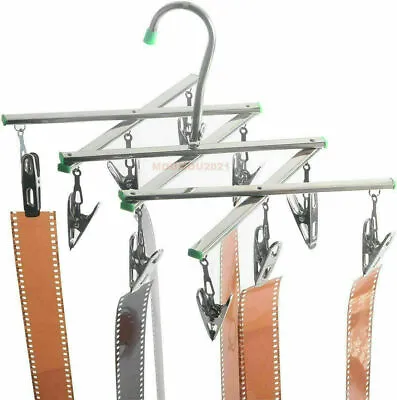 Collapsible Darkroom Film Negative Drying Hanging Rack Frame Hanger 10 Clips Kit • £10.02