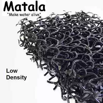 Black Matala 3-Pk Pond Filter Mat - 12 X12  - Low Density Media -debris-coarse • $34.85