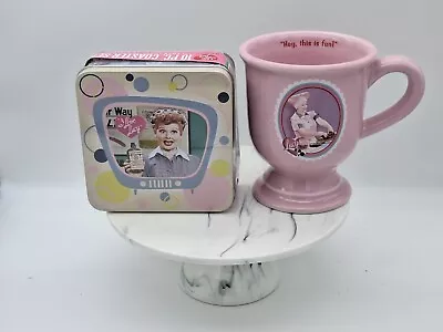 I Love Lucy 10 PC Coaster Set & Coffee Mug - Chocolate Factory Pedestal Mug 2006 • $25.52