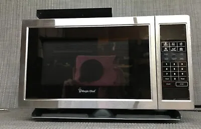 Magic Chef 0.9-Cu. Ft. 900W Microwave Oven Stainless Steel Front See Description • $49.95