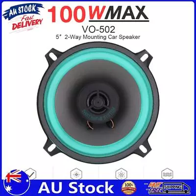 AU 5 Inch 2 Way Car Speakers 100W 4 Ohms Vehicle Audio Music Stereo Subwoofer 12 • $14.99