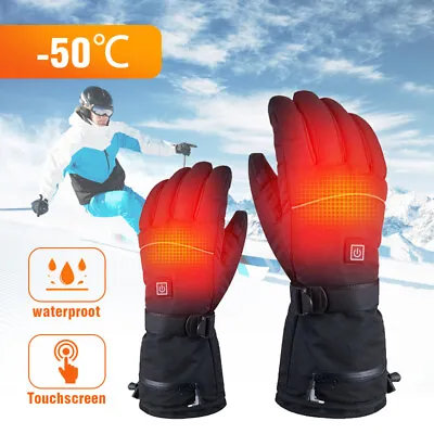 $23.99 • Buy Heated Gloves Rechargeable Electric Motorcycle Snowboard Gloves Liners Hand Warm
