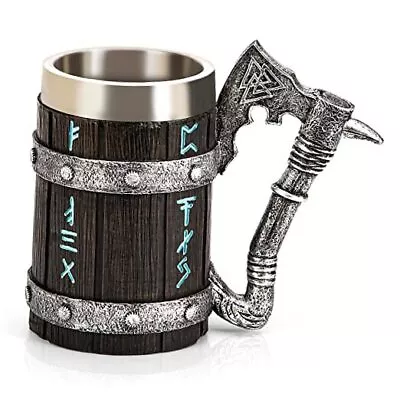 Viking Mug - Nordic Viking Rune Mug Norse Mythology Gifts Viking Beer Cup  • $38.98