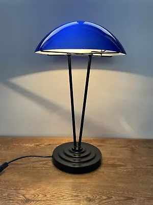 Vintage IKEA 1995 Kupol Mushroom Blue Desk Lamp • £200