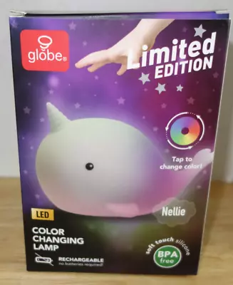 LED Nellie Narwhal Color Changing Tap Light Lamp Rechargeable Limited Edition • $18.50