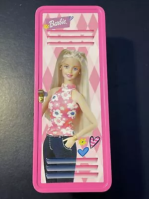 Barbie School Locker Tin 8.25  2001 Mattel Frankford Carmel Popcorn SEE DESCR • $16.79