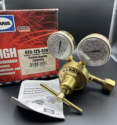 New. Harris 425-125-320 Gas Regulator Single Stage Cga-320 0 To 125 Psi • $124.95