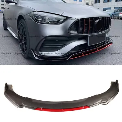 For Mercedes-Benz AMG35 AMG45 GT Front Bumper Lip Spoiler Splitter Carbon Fiber • $61.75