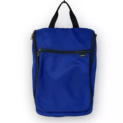 L.L. Bean Blue Hanging Travel Toiletry Personal Hanging Organizer Bag • $15