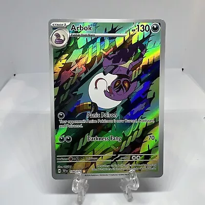 Pokemon Temporal Forces ARBOK 176/162 Illustration Rare Full Art Card NM NEW E • $2.99