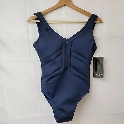 Magicsuit By Miraclesuit Navy Blue Women's One Piece Swimsuit Size 6 NWT • $39