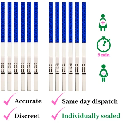 £1.99 • Buy Wide Sensitive (10 MIU) Urine Pregnancy Test Strips (Early Detection) 1st Class