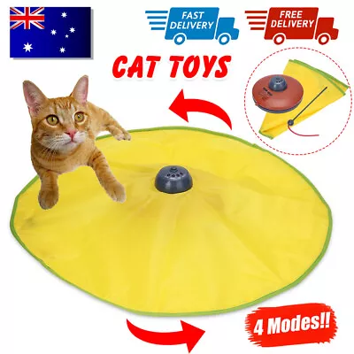 Electronic Kitten Cat Toys Rotating Moving Mouse Chase Interactive Open Toy Fun • $19.95