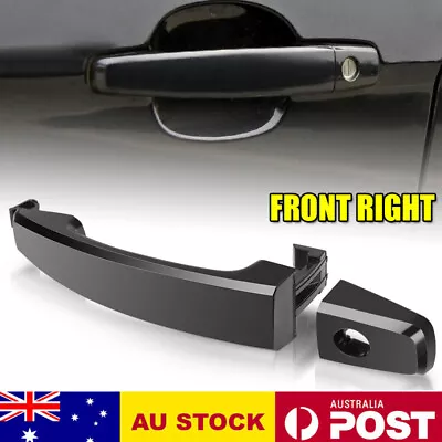 RH Right FRONT Outer Door Handle W/ Key Hole Black For Holden Captiva 2006~2018 • $19.89