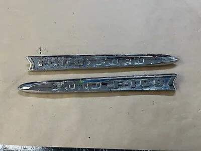 1961-1966 Ford Truck F100 Hood Emblems Pair OEM 61-66 • $124.99