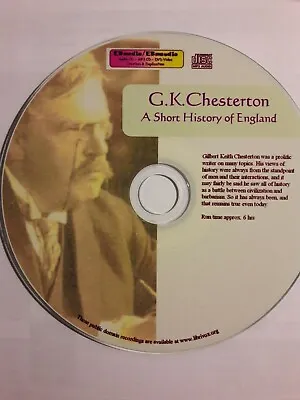 Chesterton A Short History Of England Unabridged Audiobook Mp3 CD • £3.25