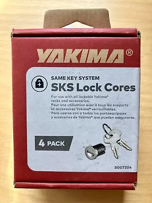 Yakima SKS Lock Cores With Key - Silver 4 Pack • $36
