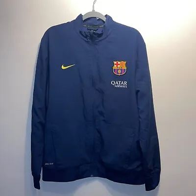 Nike FC Barcelona Training Football Jacket Soccer Track Men’s Size XL Blue • $70