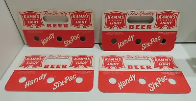 4 VTG Kamm's Pilsener Light Beer Cardboard Handy Six-Pac Carrier Mishawaka IN • $9.95