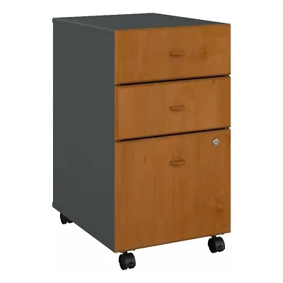 Series A 3 Drawer Mobile File Cabinet In Natural Cherry - Engineered Wood • $309.23