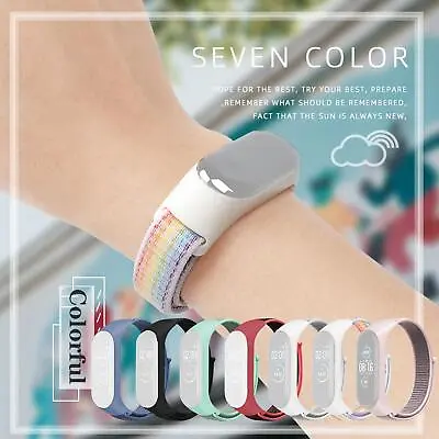 $3.85 • Buy  For Xiaomi Mi Band 5 6 7 Fitness Bracelet Sport Wristband Strap Watch NEW; K2R3