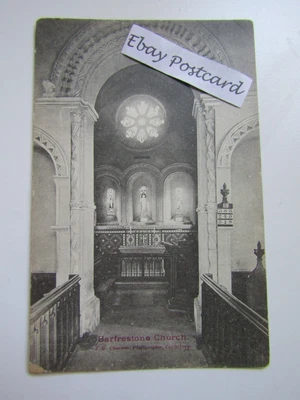 POSTCARD Barfrestone Church By JG Charlton Canterbury • £3