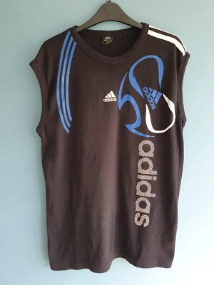 £25 • Buy Adidas Spellout Cotton + Lycra Sports Vest UK XL
