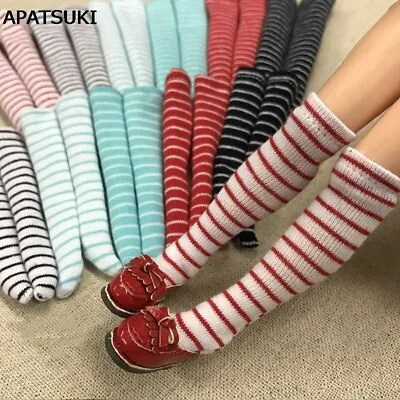 1pair Striped Stockings For 11.5in Doll Middle Tube Socks For Blyth 1:6 Doll • $4.11
