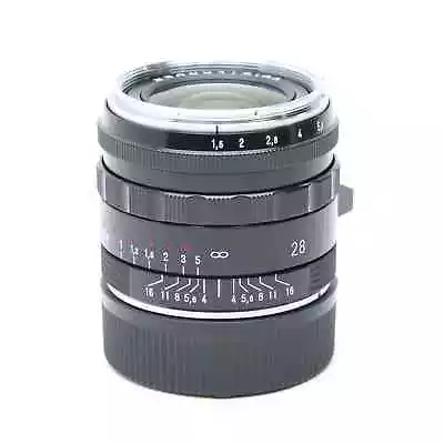 Voigtlander NOKTON 28mm F/1.5 Asph. V-Line Type II (Leica M) Black Paint • $760