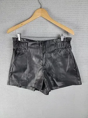 $20 • Buy Zara Faux Leather Shorts Trafaluc Women's Size Large Waist 30 Casual