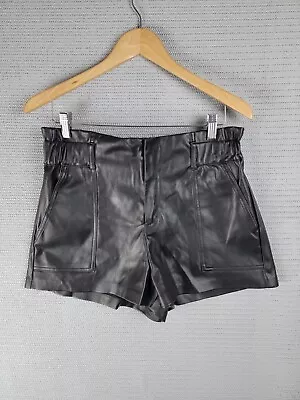 Zara Faux Leather Shorts Trafaluc Women's Size Large Waist 30 Casual • $19.23