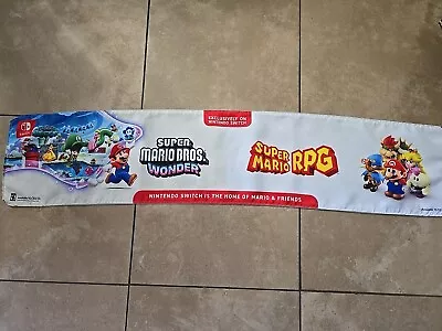 RARE Super Mario Bros Wonder X Super Mario Bros RPG Cloth Banner/Poster 48 X10  • $99.99