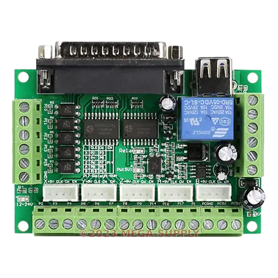 5 Axis Cnc Breakout Board For Router Mill Lathe Engraving Machine+USB/LPT Cable • $33.47