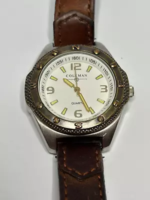 Working Vintage Ladies Silver Coleman Diver Style Quartz Watch GR • $18