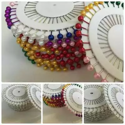 £2.59 • Buy Plastic Headed  Pins Assorted Colours 40 Pins Per Reel Or Wholesale Packs