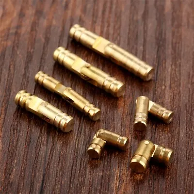 4pcs Brass Barrel Jewelry Box Cabinet Hinge Hidden Concealed Invisible Hinges • $2.51