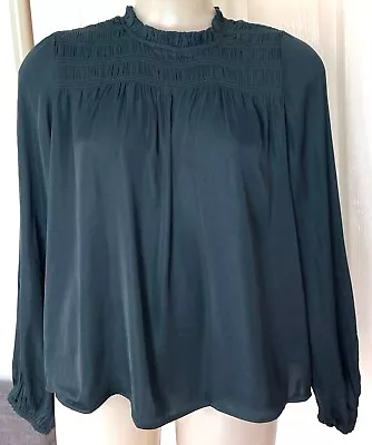 DECJUBA Satin Long Sleeve Blouse Size 8 • $25