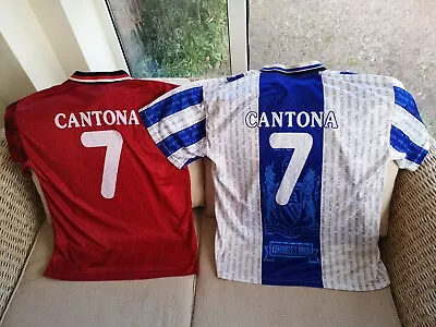 Vintage Cantona No 7 Wembley 1968 Homage To Manchester United Football Shirts  • £25