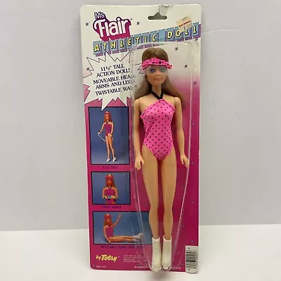 Vintage Collectible 1980s Ms Flair Vacations Doll 11-1/2  Athletic Doll Pink • $15