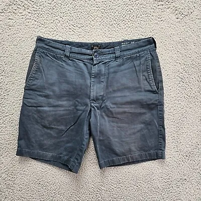 J Crew Shorts Mens Size 32 Black Flat Front Casual Chino • $13.59